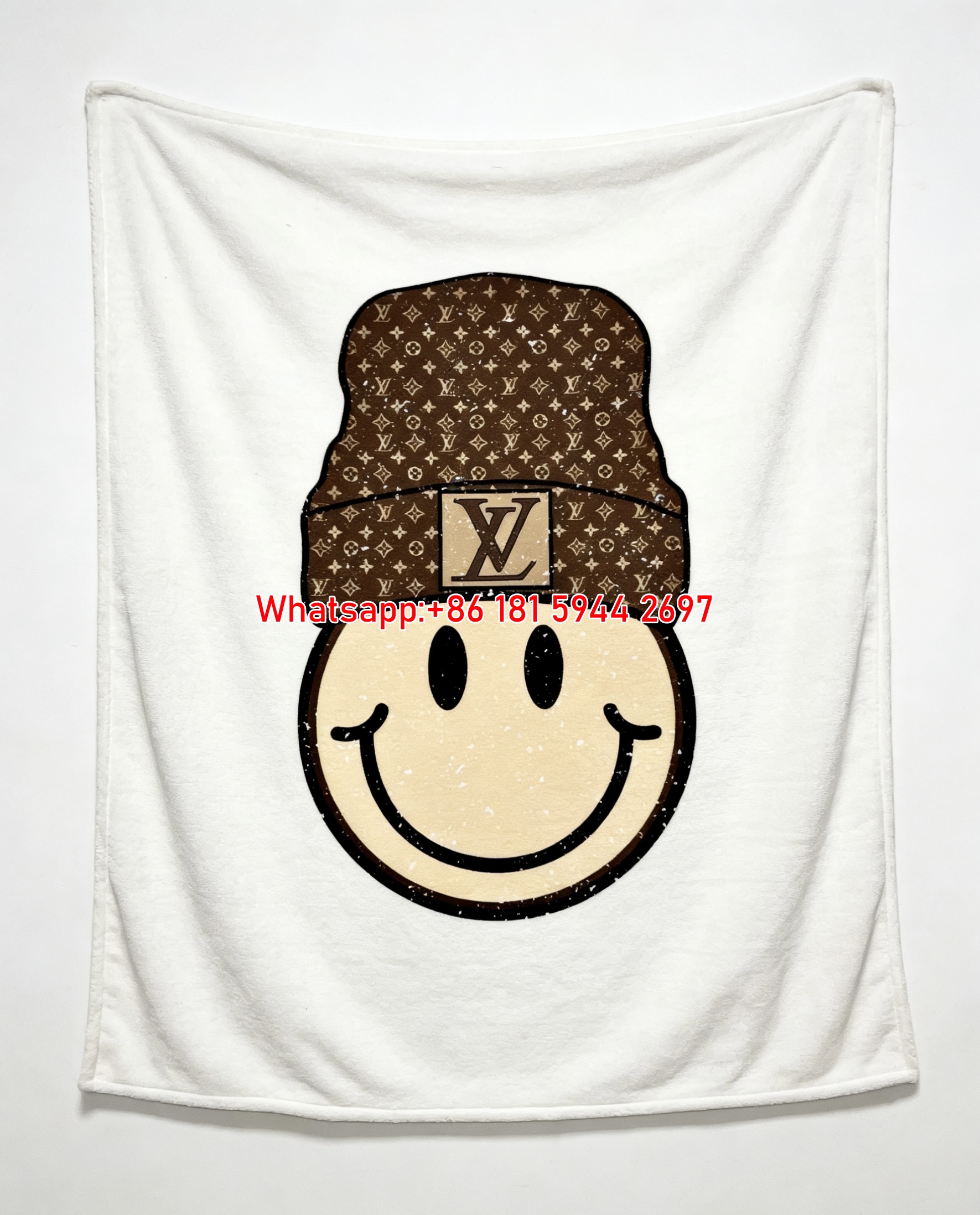 LV Smiley Beanie Blanket Monogram Smiley Throw 149
